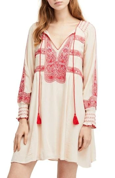 Shop Free People Wind Willow Minidress In Ivory