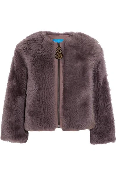 M.i.h Jeans Purdy Shearling Jacket In Purple | ModeSens