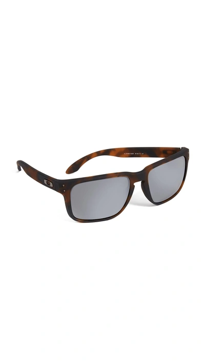Shop Oakley Holbrook Xl Sunglasses In Brown/black