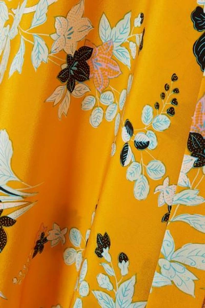 Shop Diane Von Furstenberg Eloise Floral-print Silk Wrap Dress