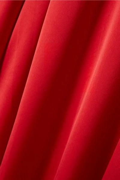 Shop Diane Von Furstenberg Silk-satin Wrap Maxi Dress