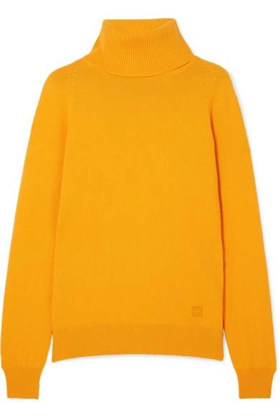 Shop Givenchy Cashmere Turtleneck Sweater In Yellow
