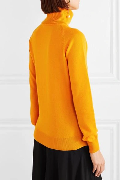 Shop Givenchy Cashmere Turtleneck Sweater In Yellow