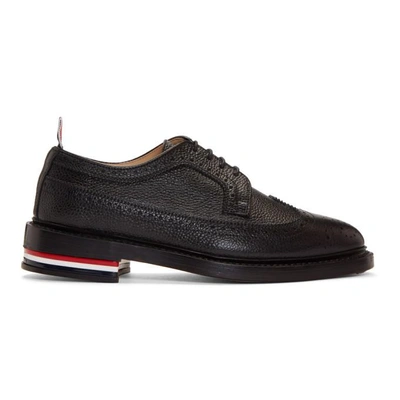 Shop Thom Browne Black Classic Longwing Brogues In 001 Black