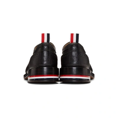 Shop Thom Browne Black Classic Longwing Brogues In 001 Black