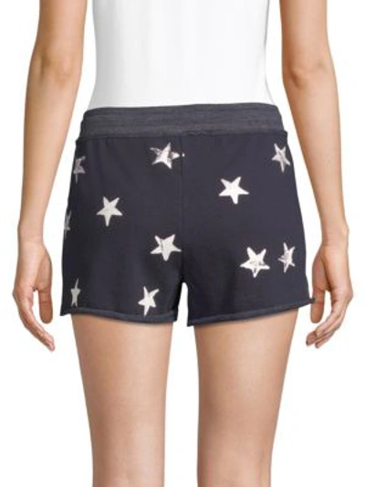 Shop Splendid Liberty Star Shorts In Navy