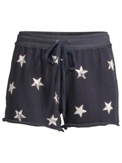 Shop Splendid Liberty Star Shorts In Navy