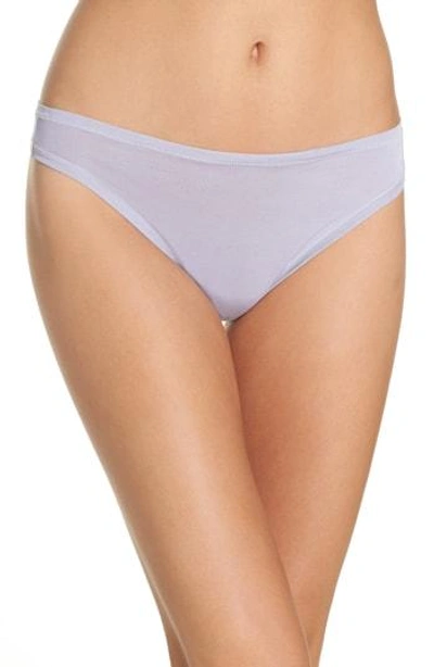 Shop Natori Bliss Essence Thong In Ice Blue