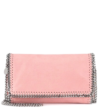 Shop Stella Mccartney Falabella Shaggy Deer Shoulder Bag In Pink