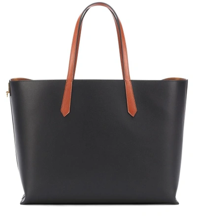 Shop Givenchy Leather Shopper In Black