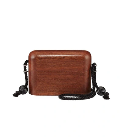 Shop The Row Wooden Evening Bag In Brown