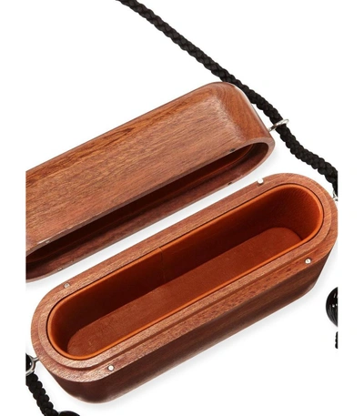 Shop The Row Wooden Evening Bag In Brown