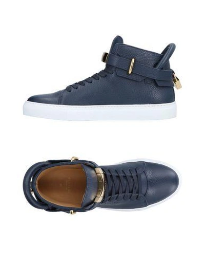 Shop Buscemi Sneakers In Dark Blue