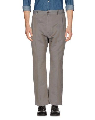 Shop Pence Casual Pants In Grey