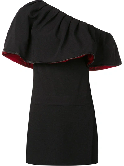 Shop Haney 'anita' Ruffled Shoulder Dress