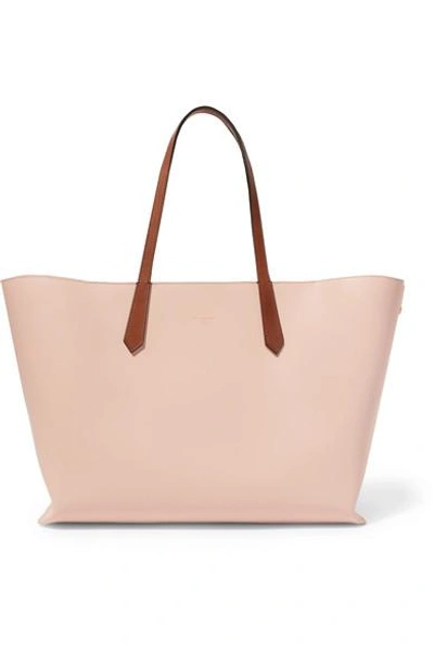 Shop Givenchy Printed Leather Tote In Pink
