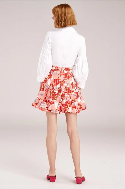 Shop C/meo Collective Entice Mini Skirt In Sherbet Striped Floral