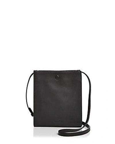 Shop Steven Alan Camden Leather Crossbody In Blacksilver