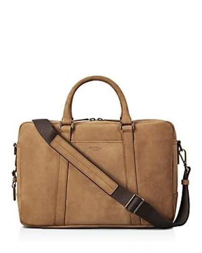 Shop Shinola Outrigger Leather Slim Briefcase In Light Brown