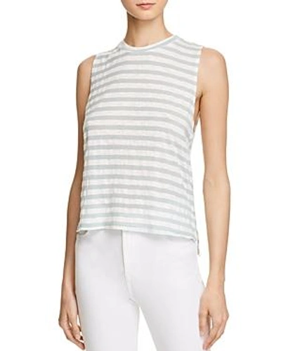 Shop Michelle By Comune Stripe Muscle Tank In Blue Twilight/white