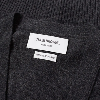 Shop Thom Browne Classic Cashmere Cardigan In Grey
