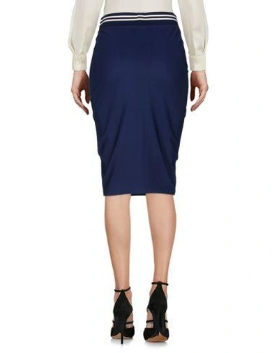 Shop Fenty X Puma Knee Length Skirt In Dark Blue