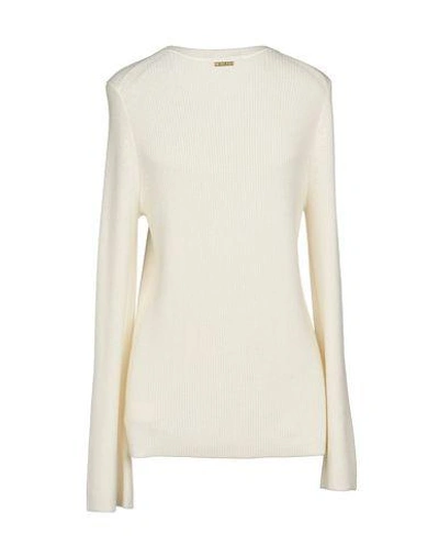 Shop Michael Michael Kors Sweater In Ivory