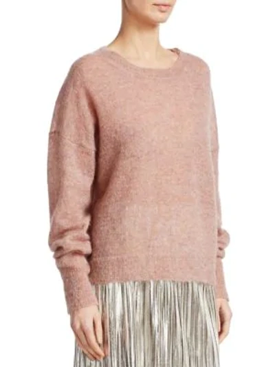 Shop Isabel Marant Étoile Cliftony Mohair Sweater In Celadon