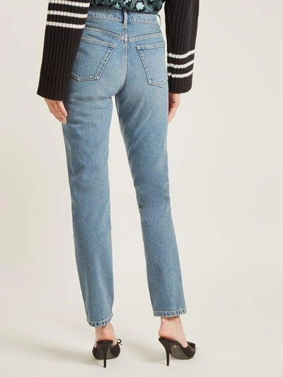 Balenciaga Tube High-rise Straight-leg Jeans In Blue | ModeSens