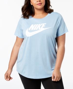 baby blue and white nike shirt