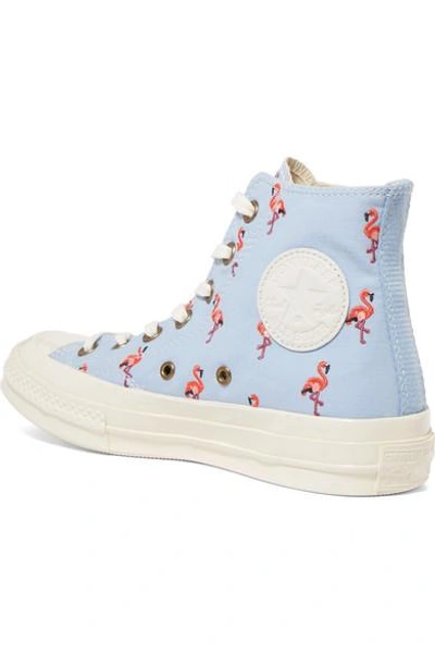Shop Converse Chuck Taylor All Star 70 Embroidered Canvas High-top Sneakers
