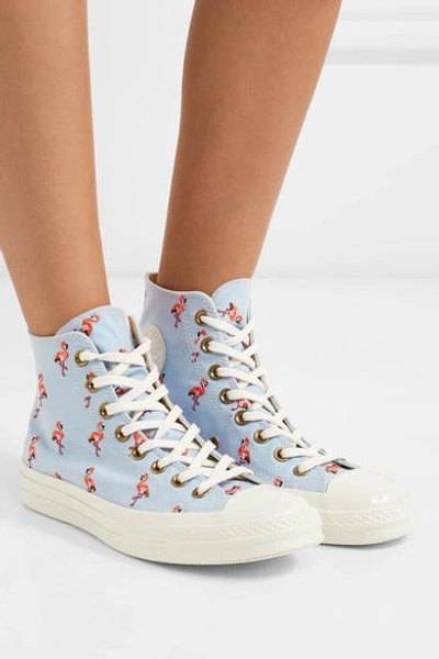 Shop Converse Chuck Taylor All Star 70 Embroidered Canvas High-top Sneakers