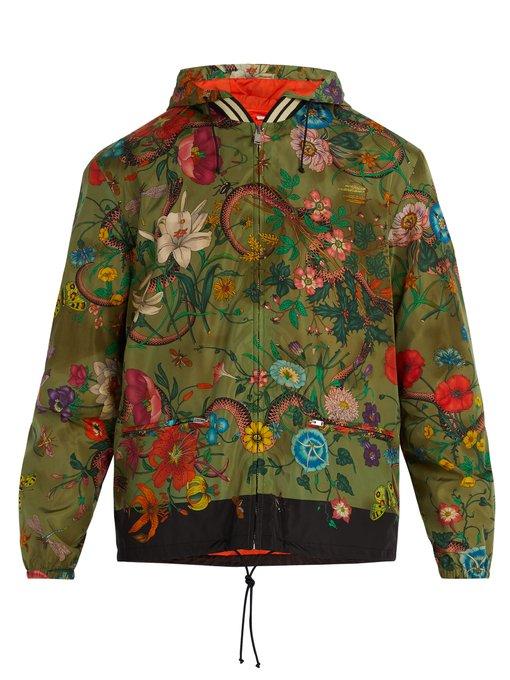 gucci snake print jacket