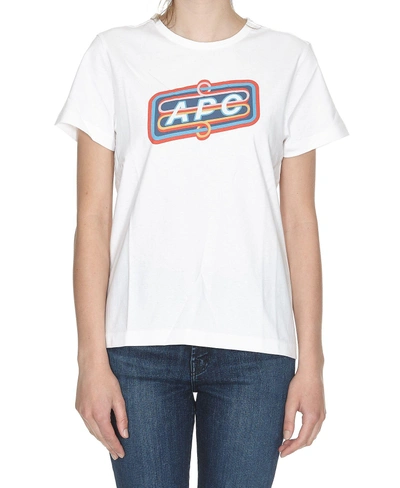 Shop Apc A.p.c. Charlie T-shirt In White