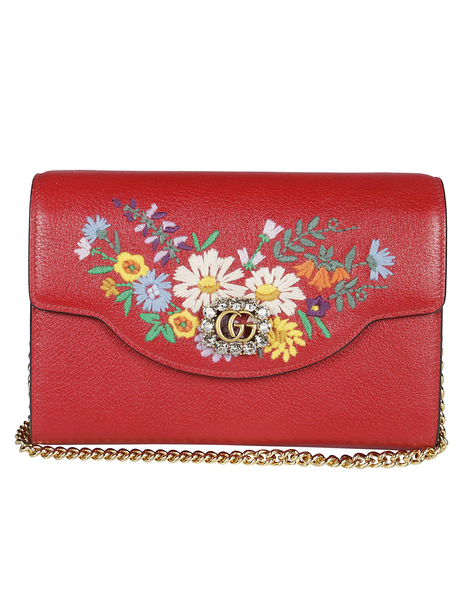 gucci floral shoulder bag