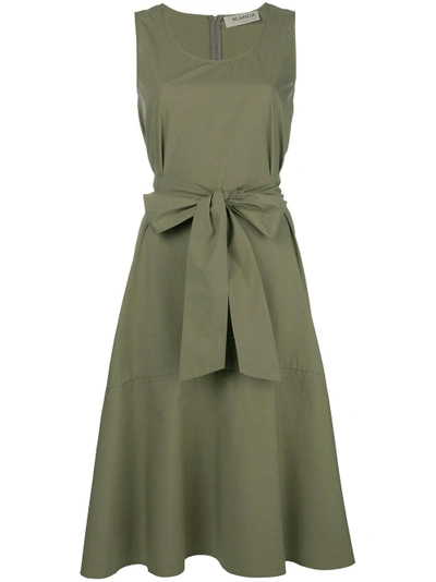 Shop Blanca Belted Midi Dress - Green
