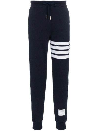 Thom Browne Classic Loopback 4-bar Sweatpants In Blue