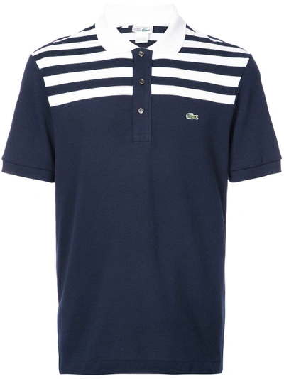 Shop Lacoste Striped Top Polo Shirt