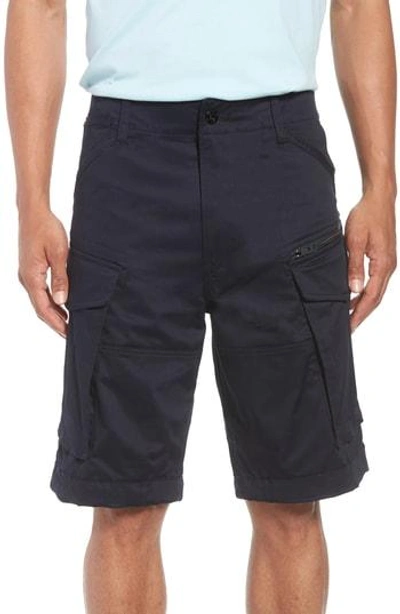 Shop G-star Raw Rovic Zip Loose Shorts In Mazarine Blue