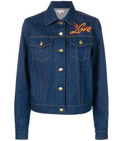 Shop Olympia Le-tan Blue I Do My Own Thing Jacket