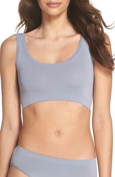 Shop Hanro 'touch Feeling' Crop Top In Lilac Grey