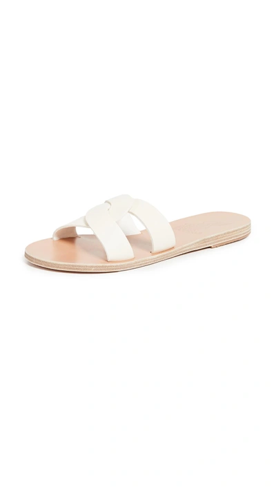 Shop Ancient Greek Sandals Desmos Slide Sandals In Off White