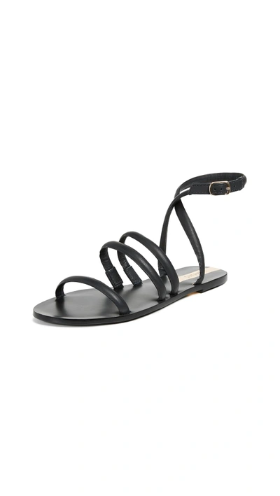 Shop Kaanas Diamantina Strappy Sandals In Black