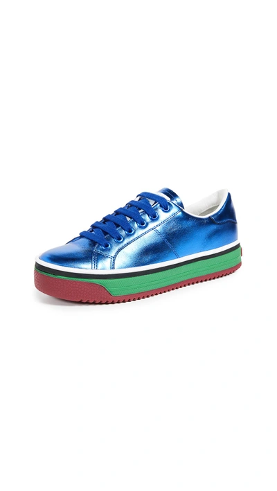 Shop Marc Jacobs Empire Multicolor Sole Sneakers In Blue Multi