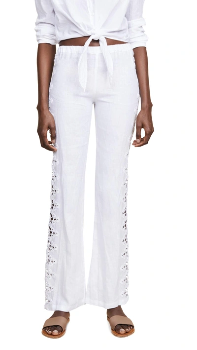 Shop Temptation Positano Timor Pants With Side Detail In White