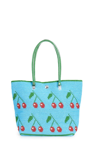 Shop Skipping Girl Carry All Tote In Cherry Sky Clue