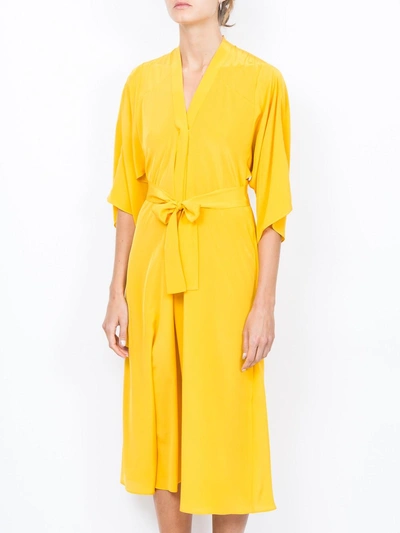 Shop Tome Yellow Midi Dress
