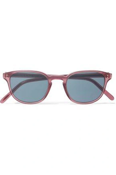 Shop Oliver Peoples Fairmont Sun Round-frame Acetate Sunglasses In Pink