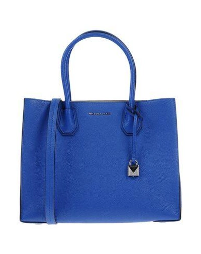 Shop Michael Michael Kors Handbag In Bright Blue