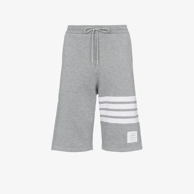 Shop Thom Browne Engineered 4-bar Shorts In Grey